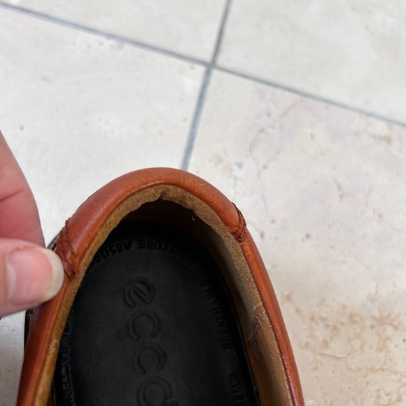 Ecco Helsinki Oxford Dress Shoes Men's Size 8-8.5 (42 EU) Brown Leather Lace up - Picture 4 of 11